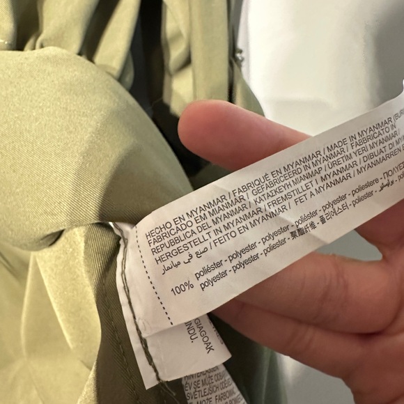 Stradivarius Green Waist Tie Jacket Small 🖤 - Picture 5 of 10